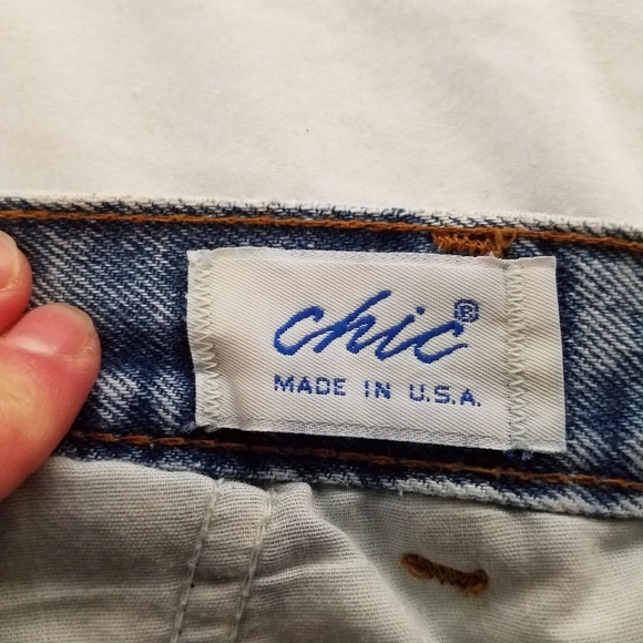 Vtg 80’s Chic High Waisted Acid stone wash Jeans - Picture 4 of 14